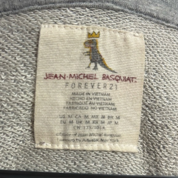 Grey medium Basquiat sweater with dinosaur - Picture 2 of 2